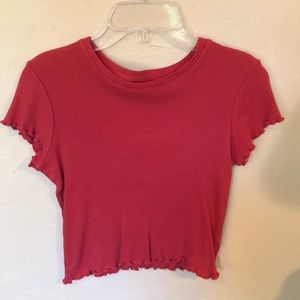 red brandy melville tee